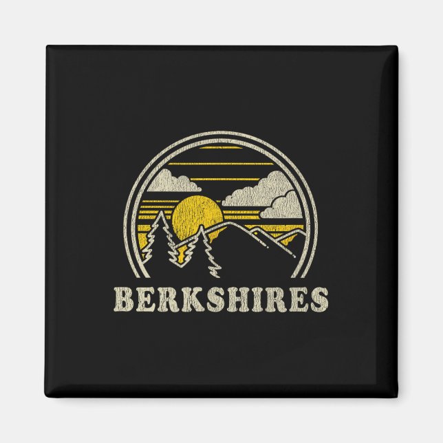 Berkshires Machusetts Ma T Tröja Vintage Vandring  Magnet (Framsidan)