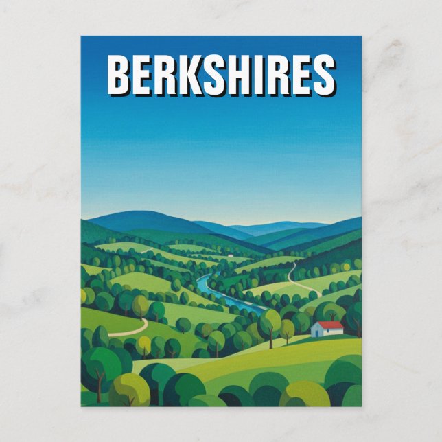 Berkshires Massachusetts Resor Vykort (Framsida)