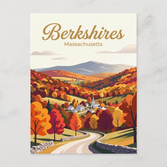 Berkshires, Massachusetts USA Vykort (Framsida)