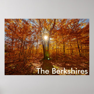 Berkshires Sunset Vibrant Fall Foliage, Westerna M Poster