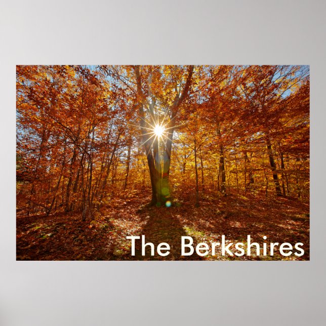 Berkshires Sunset Vibrant Fall Foliage, Westerna M Poster (Framsidan)