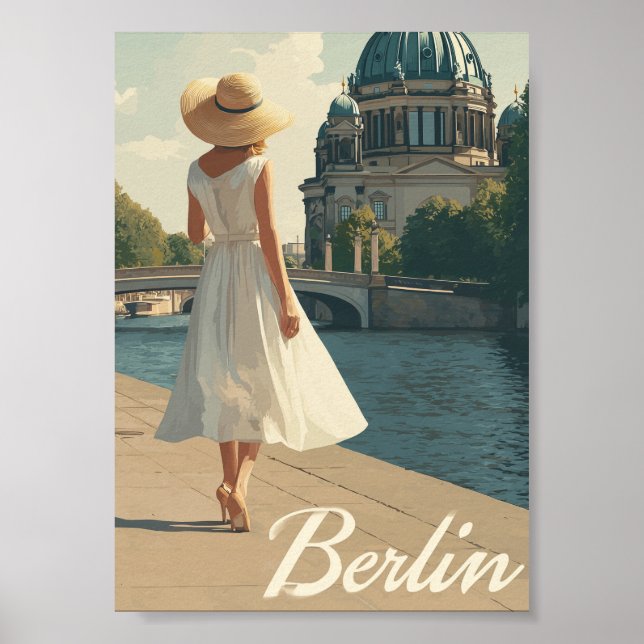 Berlin 50-tal vintage  poster (Framsidan)