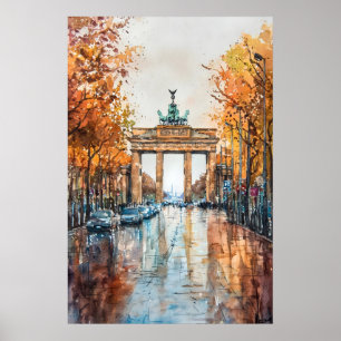 Berlin Akvarell 3 Poster