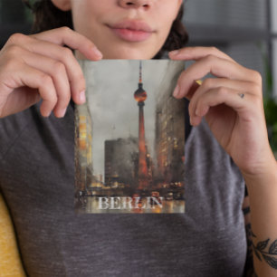 Berlin Alexanderplatz Illustration Vykort