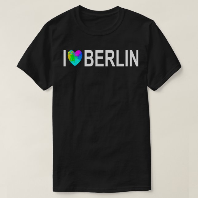 Berlin - Berlin Bear Shirt - I Kärlek Berlin T (Design framsida)
