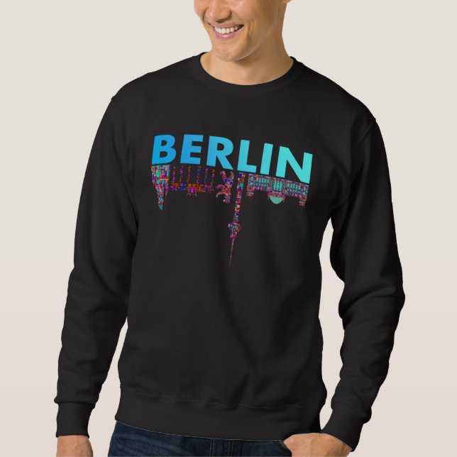 Berlin  Berlin Bear  Souvenir I Love Berlin Lång Ärmad Tröja (Framsida)