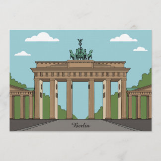 Berlin Brandenburg Gate – Classic City Landmark Inbjudningar