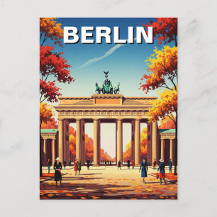 Berlin Brandenburg Grind Tyskland Travel Vykort