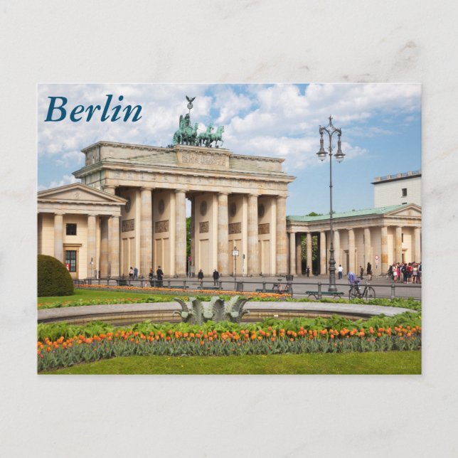 Berlin Brandenburger Tor Vykort (Framsida)