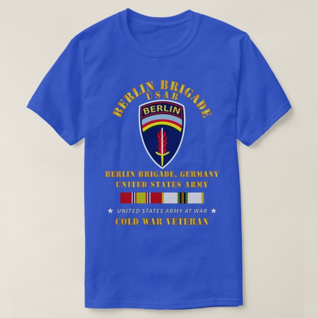 Berlin Brigade w KALL SERVICE ROSETT BAND T Shirt (Design framsida)