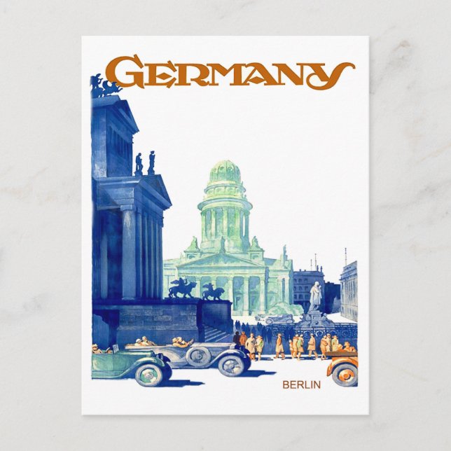 Berlin city centrum, Tyskland Vykort (Framsida)