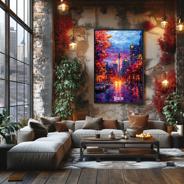 Berlin City Skyline Poster - Dynamic German Art (Skapare uppladdad)