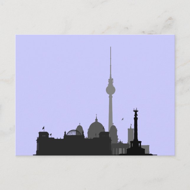 Berlin Cityscape Vykort (Framsida)