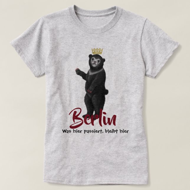 Berlin Confession Bear T Shirt (Design framsida)