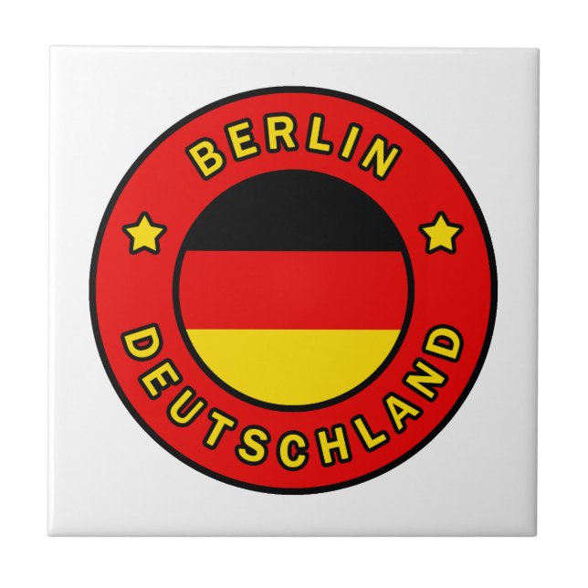 Berlin Deutschland Kakelplatta (Framsidan)