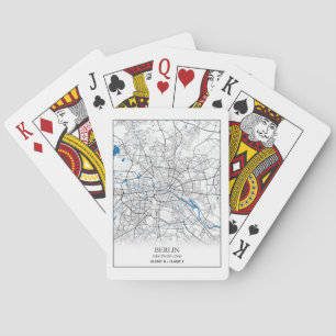 Berlin Deutschland Tyskland City Karta Travel Älsk Casinokort