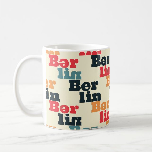Berlin Digital Kreativ, Skriv ut Mönster. Kaffemugg (Vänster)