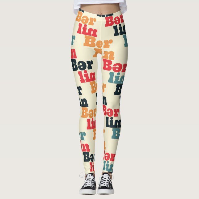Berlin Digital Kreativ, Skriv ut Mönster. Leggings (Framsida)