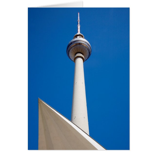 Berlin Fernsehturm Hälsningskort (Framsidan)