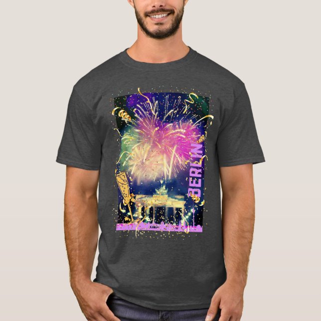 Berlin Fireworks T Shirt (Framsida)