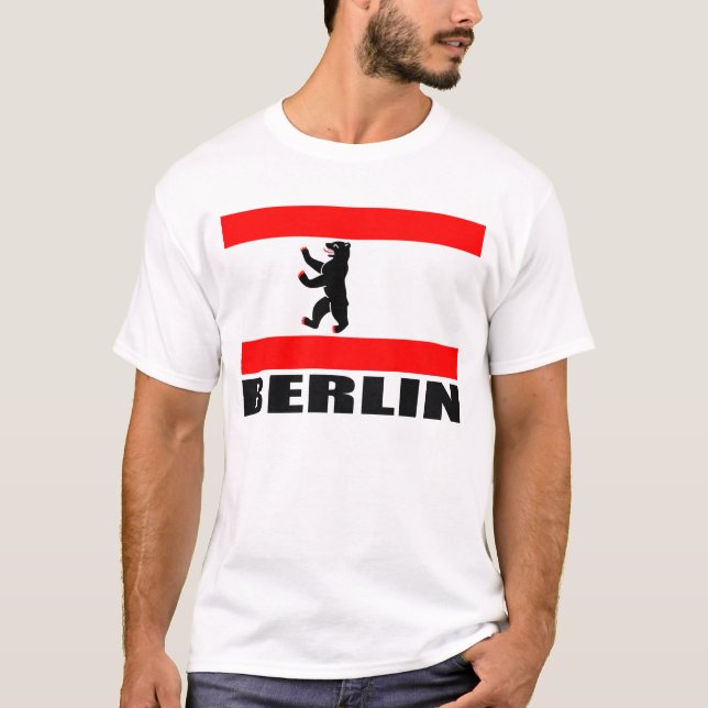 Berlin flagga t-shirt (Framsida)
