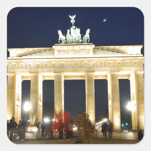 Berlin Fyrkantigt Klistermärke (Framsida)