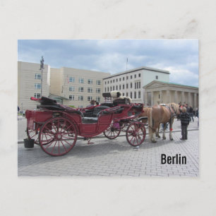 Berlin Häst och vagn Vykort
