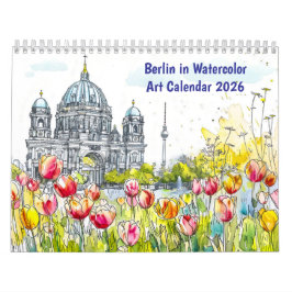 Berlin i akvarell – konstkalender 2026 kalender