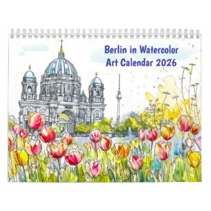 Berlin i akvarell – konstkalender 2026 kalender
