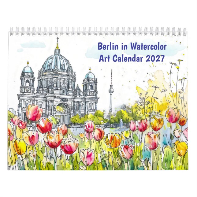 Berlin i akvarell – konstkalender kalender (Omslag)