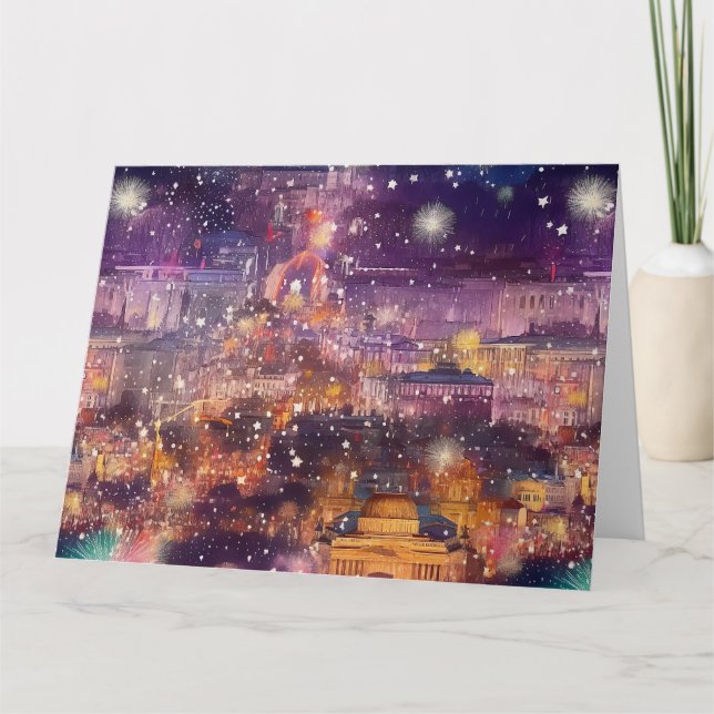 Berlin jul & nyår i akvarell kort (Framsida)