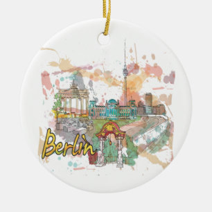 Berlin Julgransprydnad Keramik