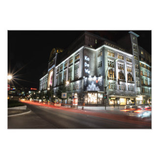 Berlin Kadewe Kaufhaus des Westens Fototryck