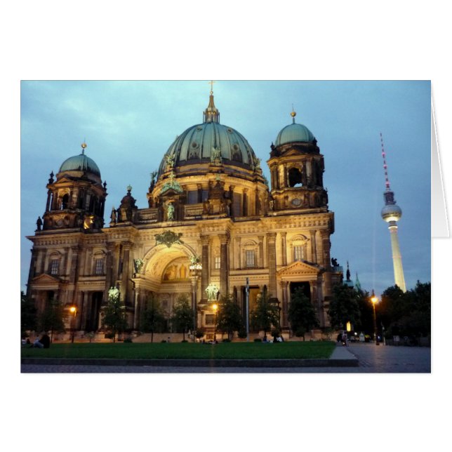 berlin-katedral hälsningskort (Framsidan Horizontal)