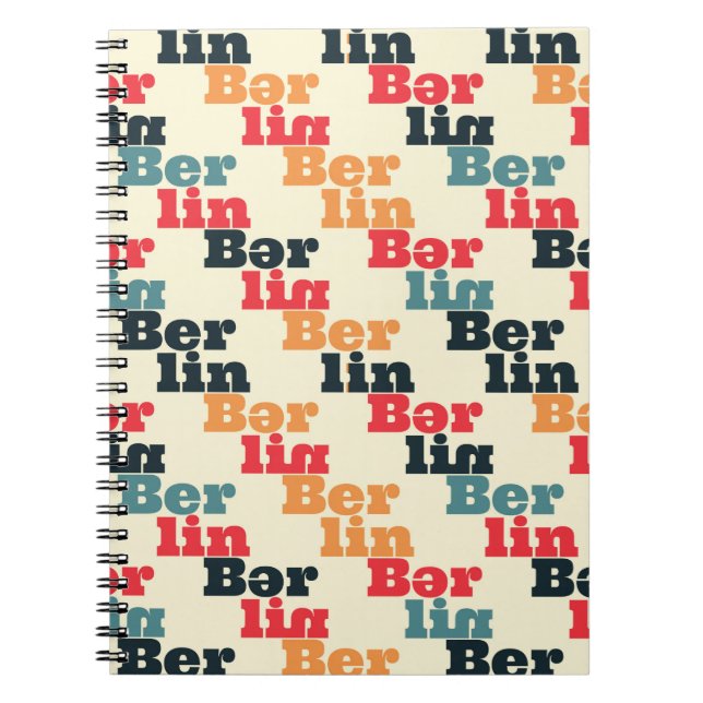 Berlin kreativ mönster. anteckningsbok (Framsidan)