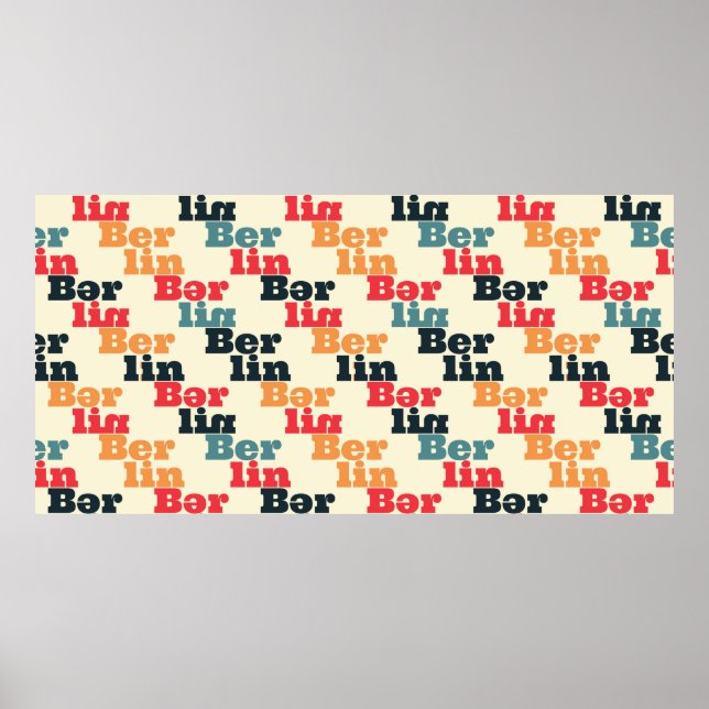 Berlin kreativ mönster. poster (Framsidan)