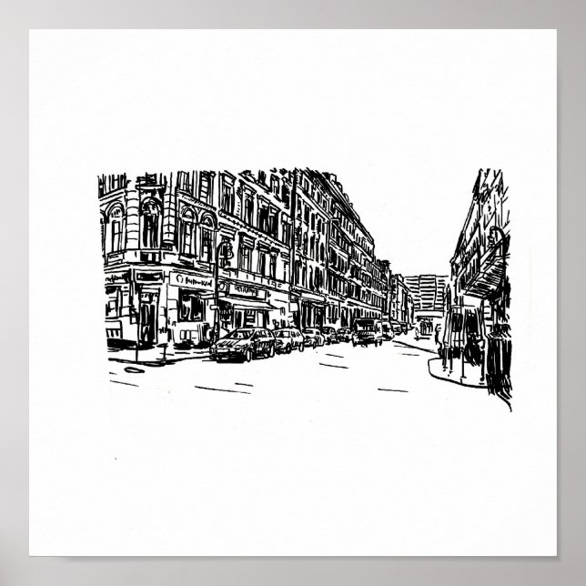 Berlin Kreuzberg Poster (Framsidan)