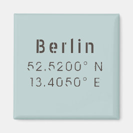 Berlin Latitude Longitud Magnet