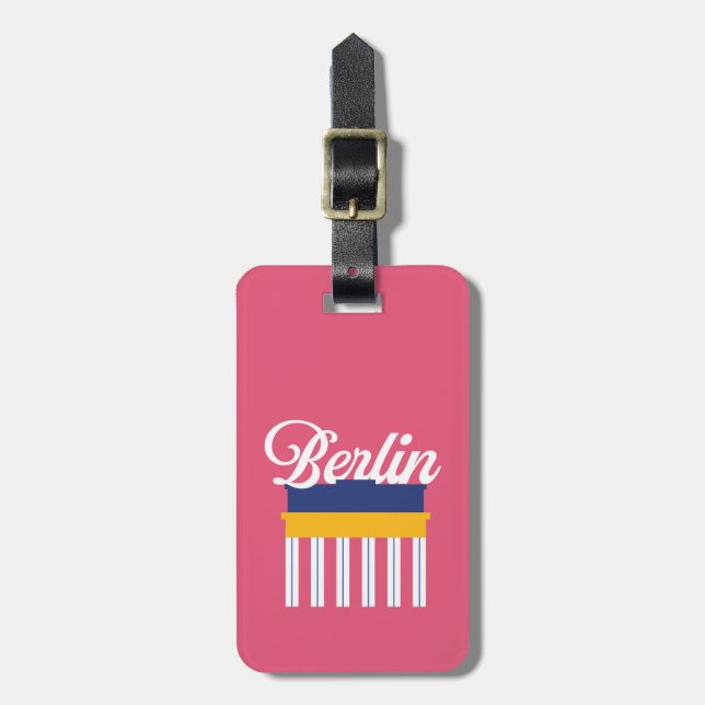 Berlin Luggage Tag Bagagebricka (Vertikal Framsida)