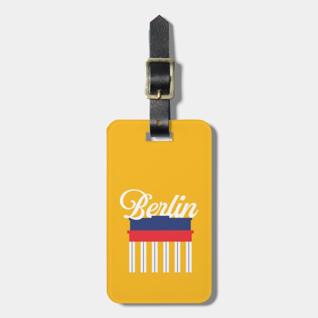 Berlin Luggage Tag Bagagebricka (Vertikal Framsida)