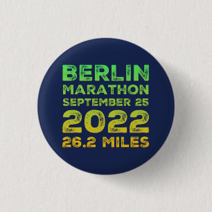 Berlin Marathon 2022 Button Knapp