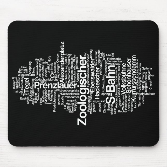 Berlin märkremoln - Mousepad Musmatta (Framsidan)