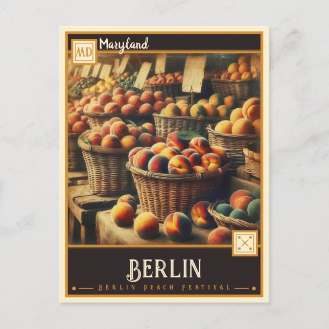 Berlin, Maryland | VINTAGE Vykort (Framsida)