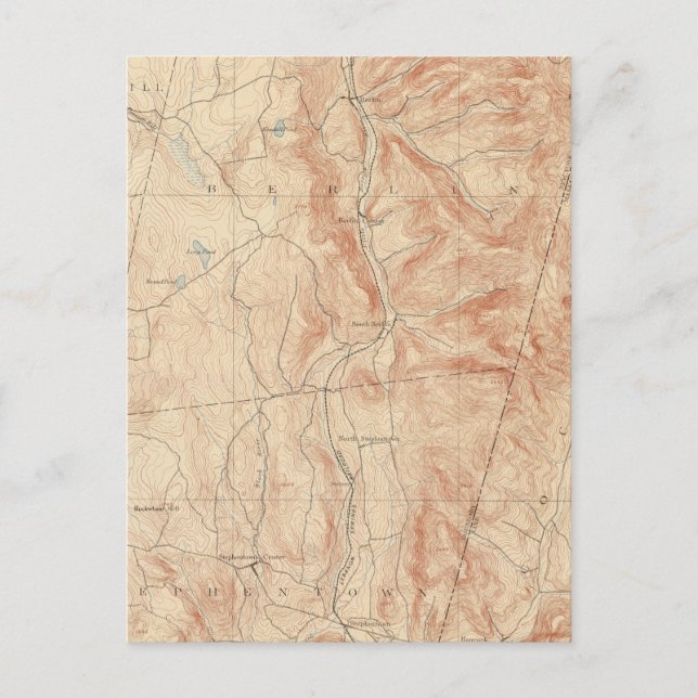 Berlin, Massachusetts Vykort (Framsida)