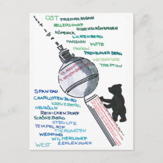 Berlin Mauer Wall East West Mauerfall Vykort