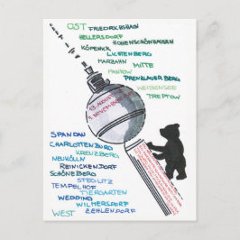 Berlin Mauer Wall East West Mauerfall Vykort