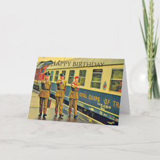 Berlin Military Train Birthday Card Kort