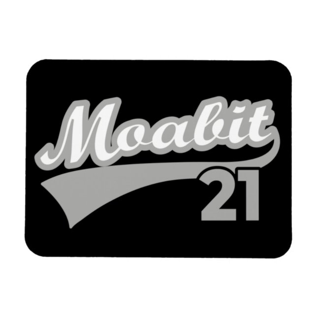 Berlin Moabit 21 Classic Retro City Magnet (Horisontell)
