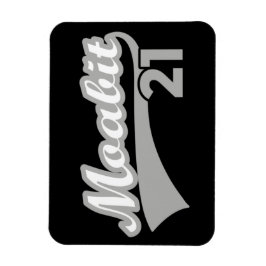 Berlin Moabit 21 Classic Retro City Magnet