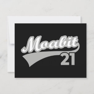 Berlin Moabit 21 Classic Retro City Vykort